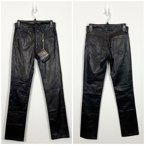 Bess NYC Leather Pants - Picture 1 of 15